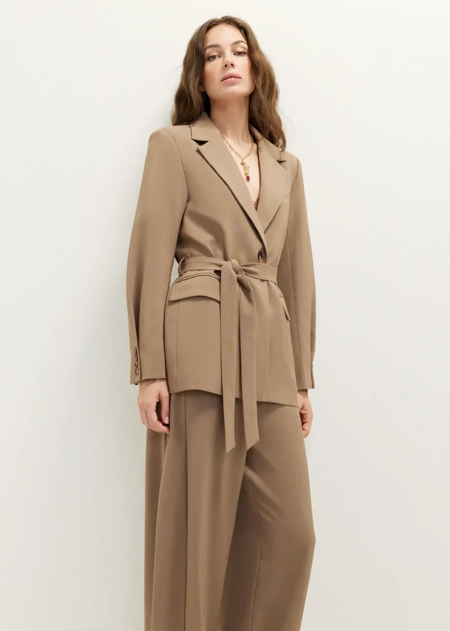 Picture of Taupe Blazer with Belt
