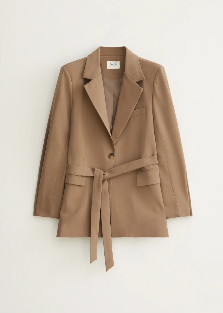 Picture of Taupe Blazer with Belt