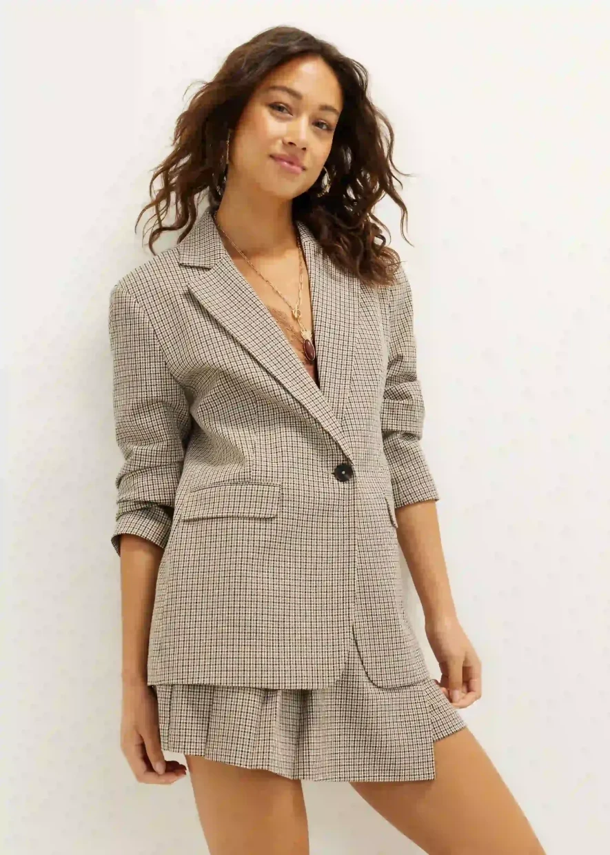 Picture of Brown Checked blazer