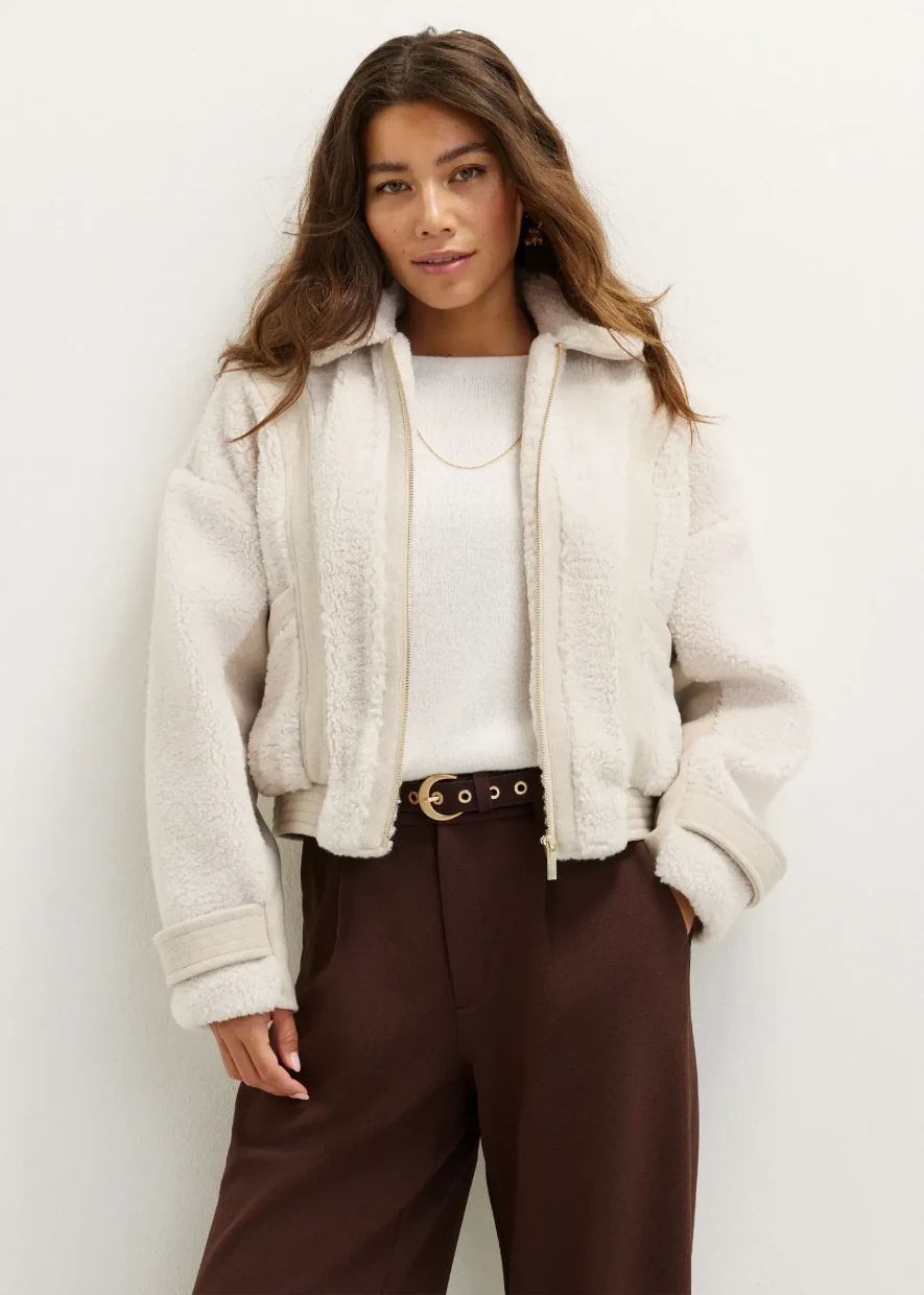 Picture of Teddy Panel Bomber Jacket