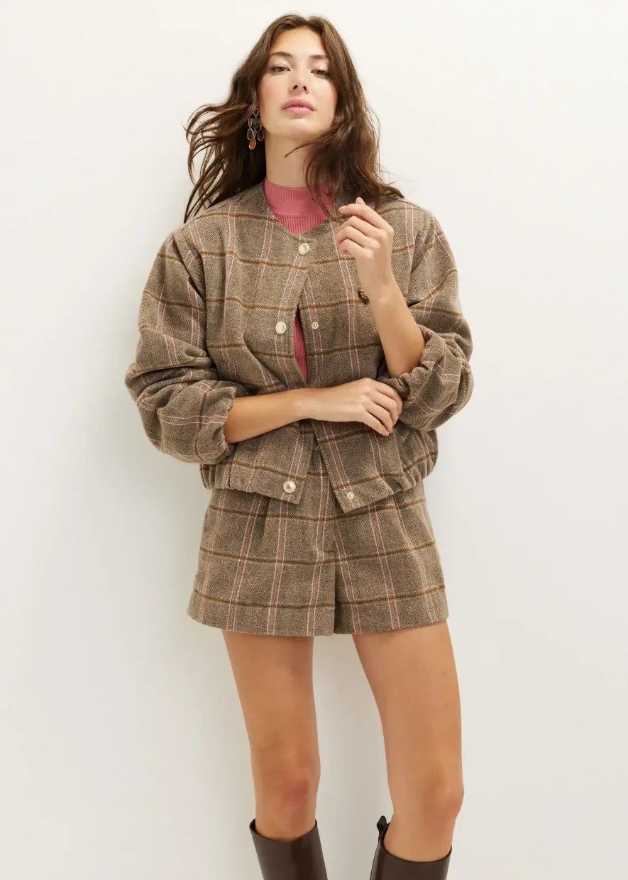 Picture of Plaid Bomber Jacket