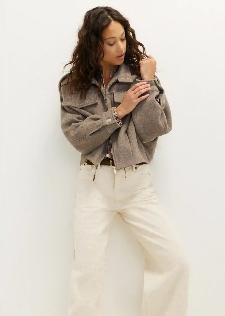 Picture of Cropped Zip Jacket