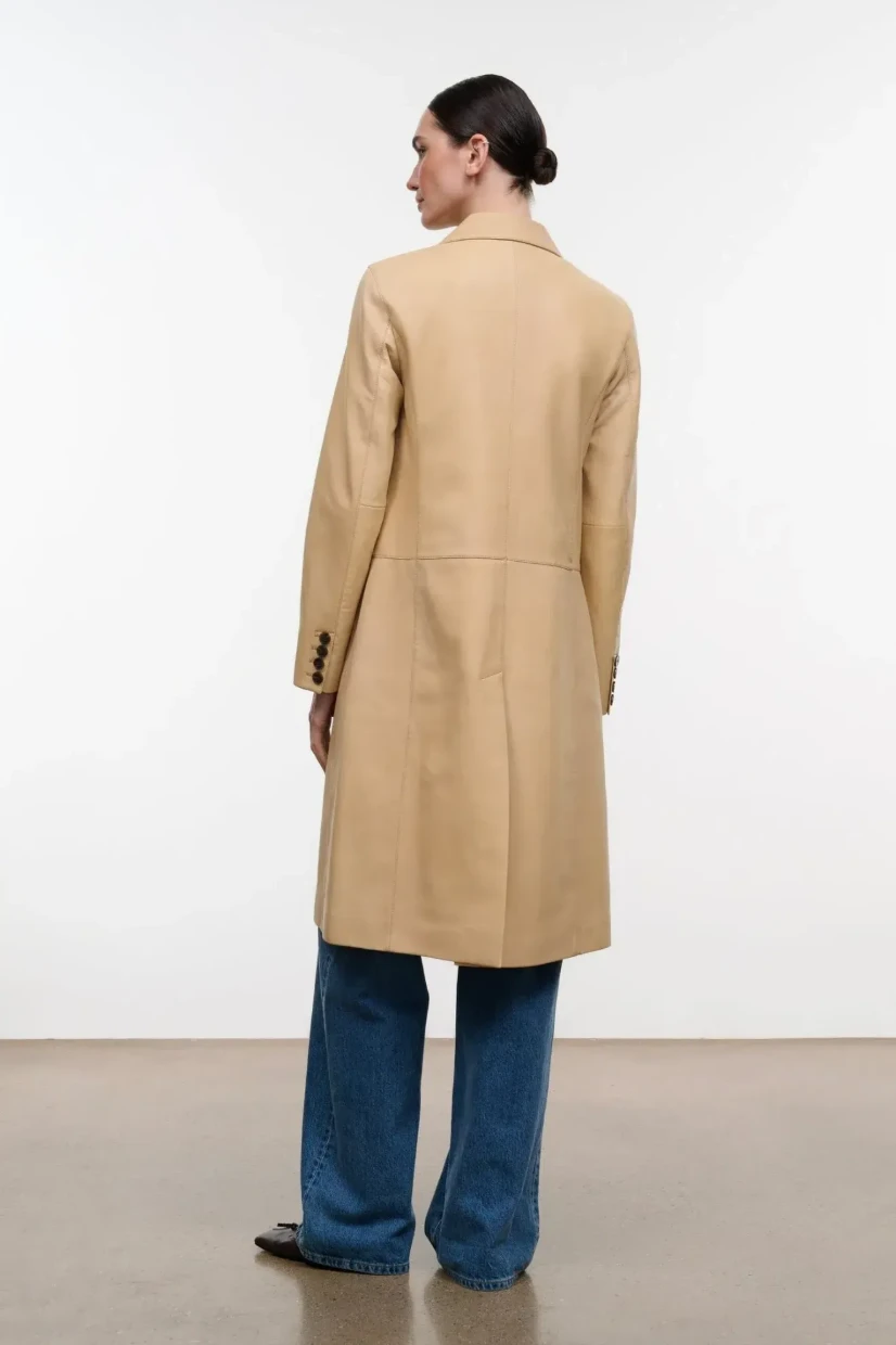 Picture of Leather Longline Coat
