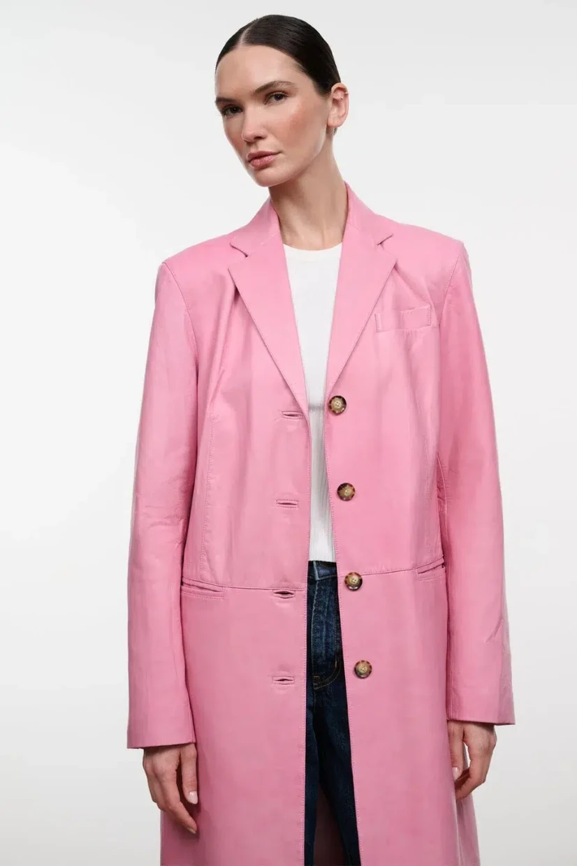 Picture of Leather Longline Coat