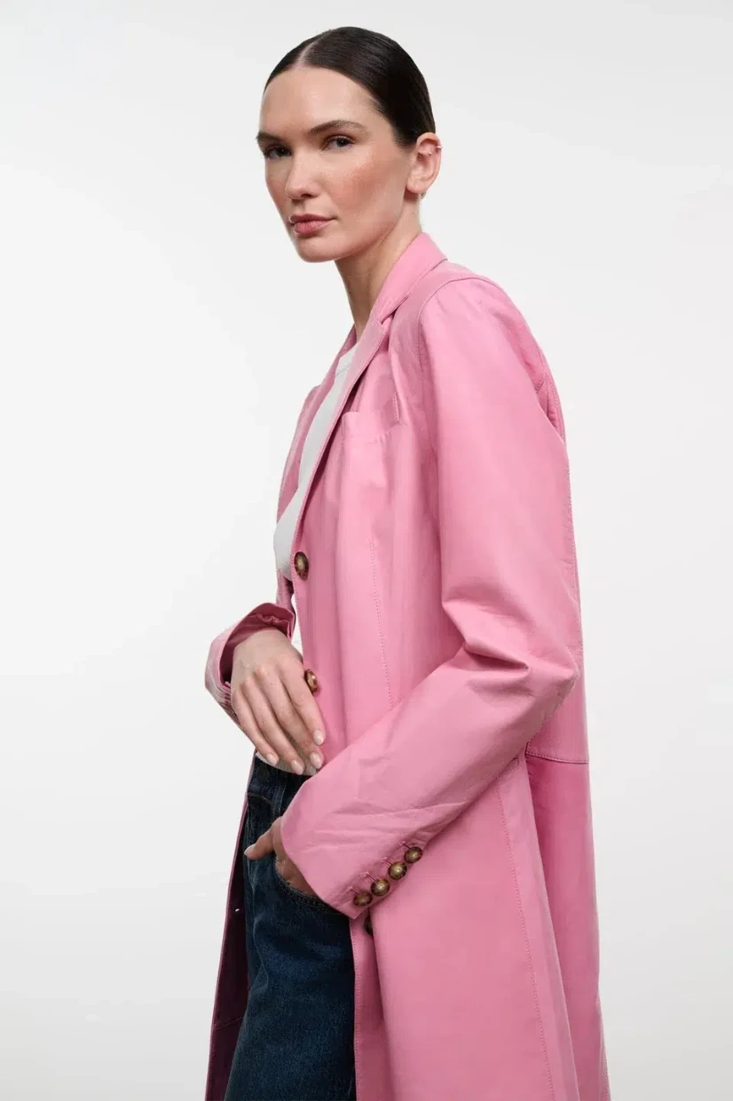 Picture of Leather Longline Coat