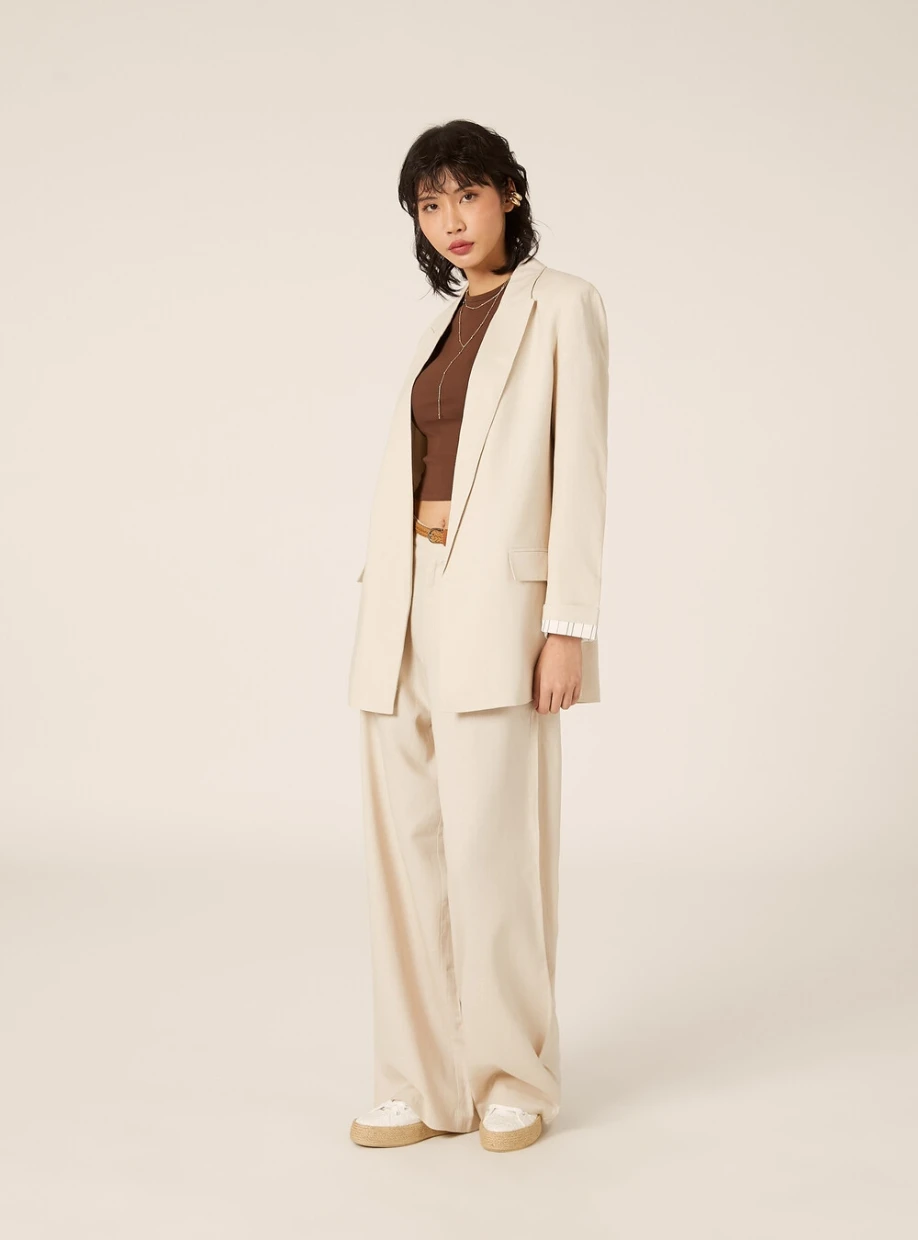 Picture of Open Linen Blend Blazer