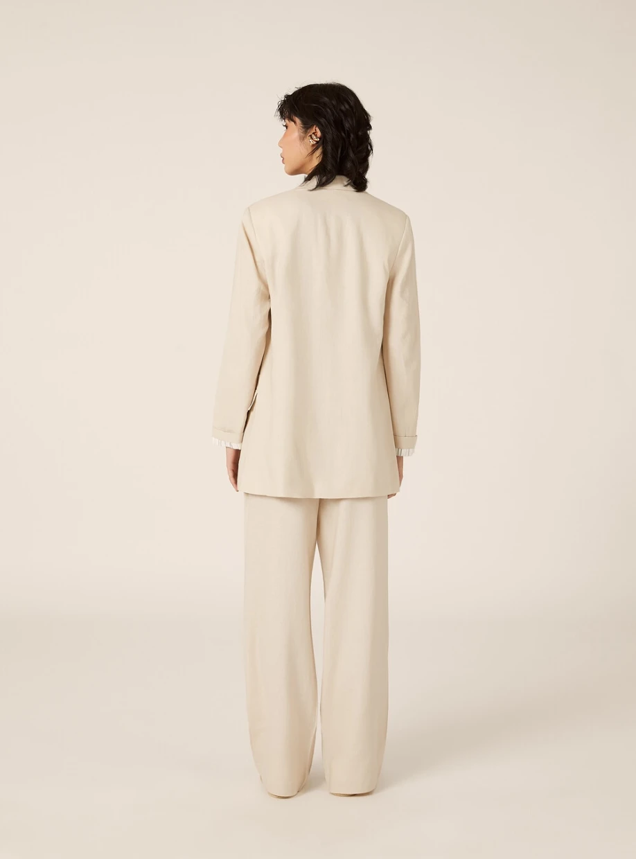 Picture of Open Linen Blend Blazer
