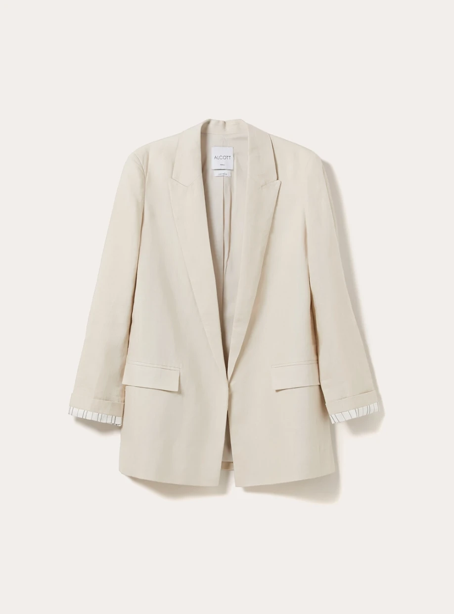 Picture of Open Linen Blend Blazer