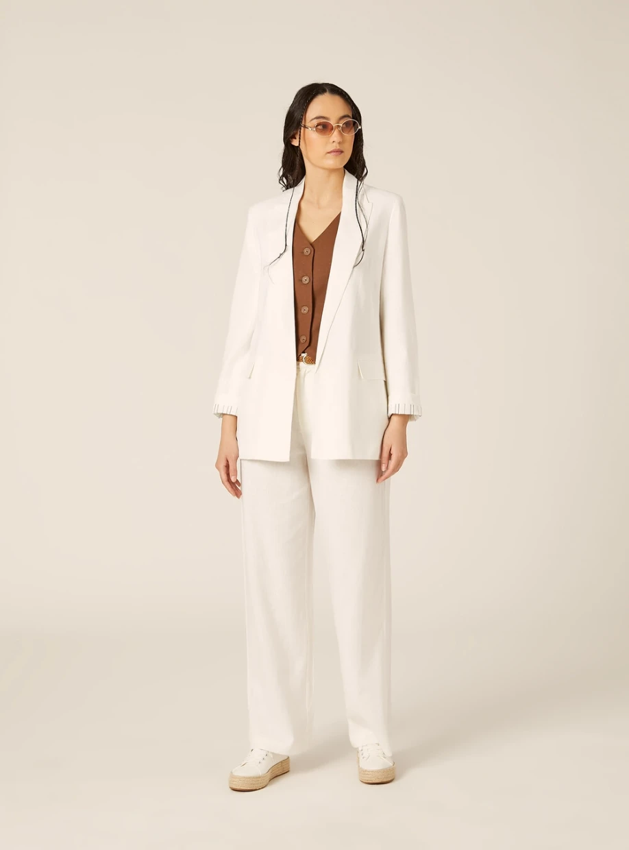 Picture of Open Linen Blend Blazer