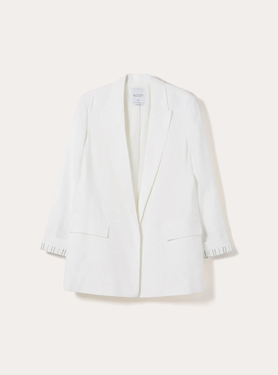 Picture of Open Linen Blend Blazer