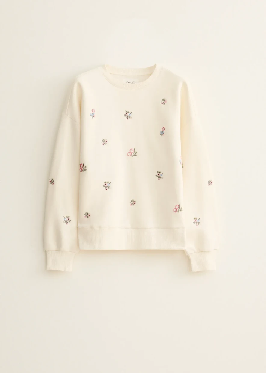 Picture of Sweater met bloem embroidery