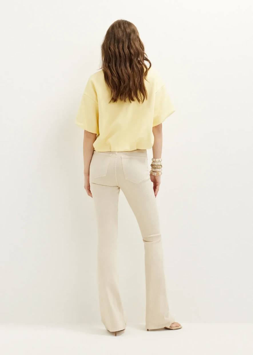 Picture of Yellow Short-sleeved sweater