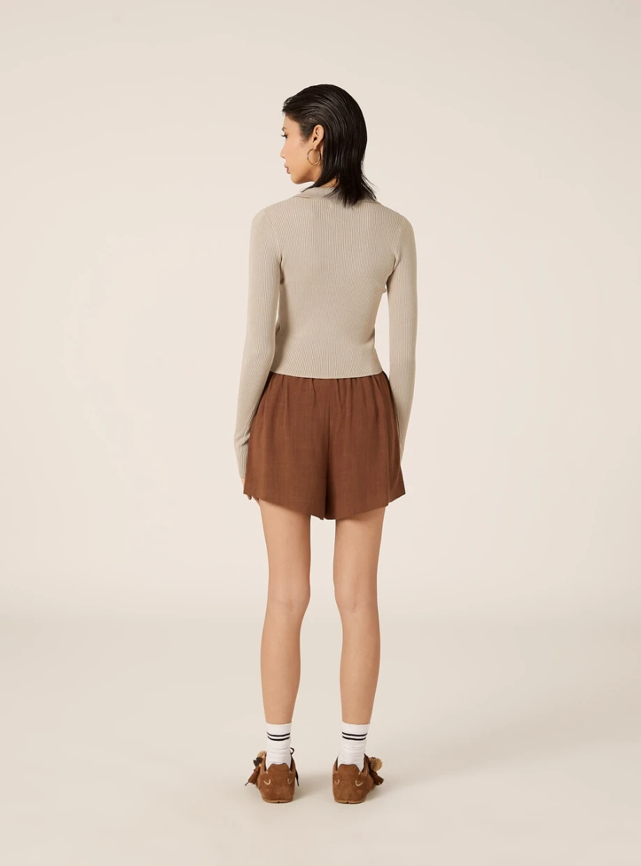 Picture of Ribbed polo sweater