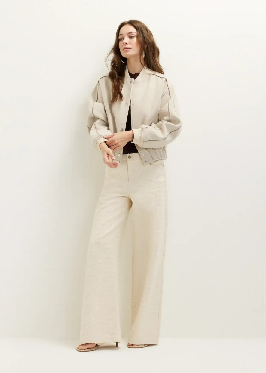Picture of Contrast Piping Bomber Jacket