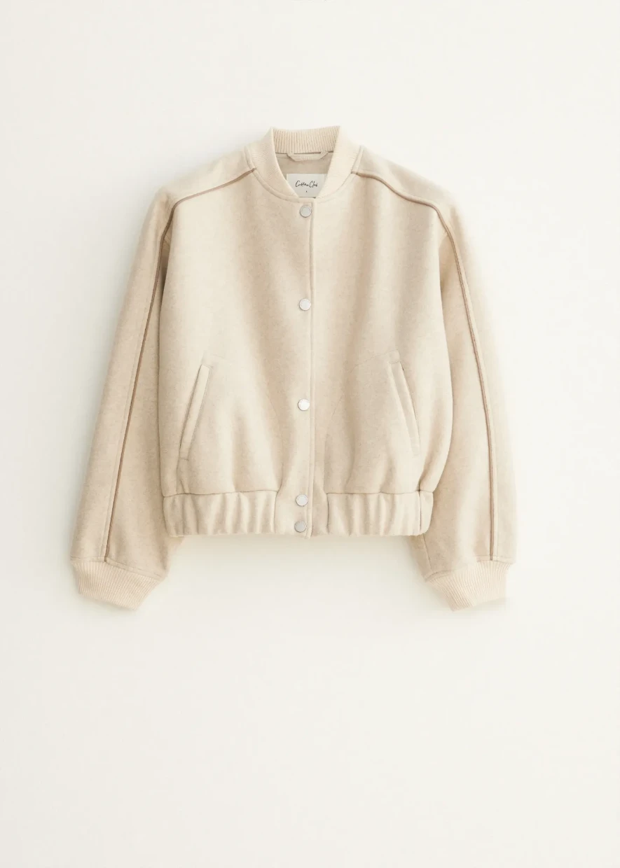 Picture of Contrast Piping Bomber Jacket