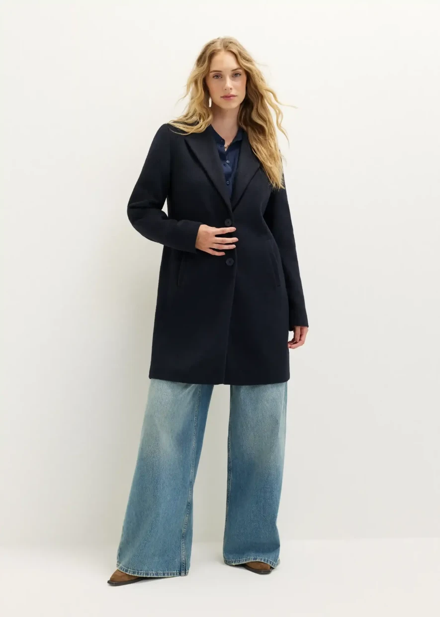 Picture of Longline Wool Blend Coat
