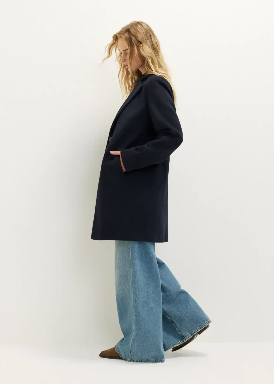 Picture of Longline Wool Blend Coat