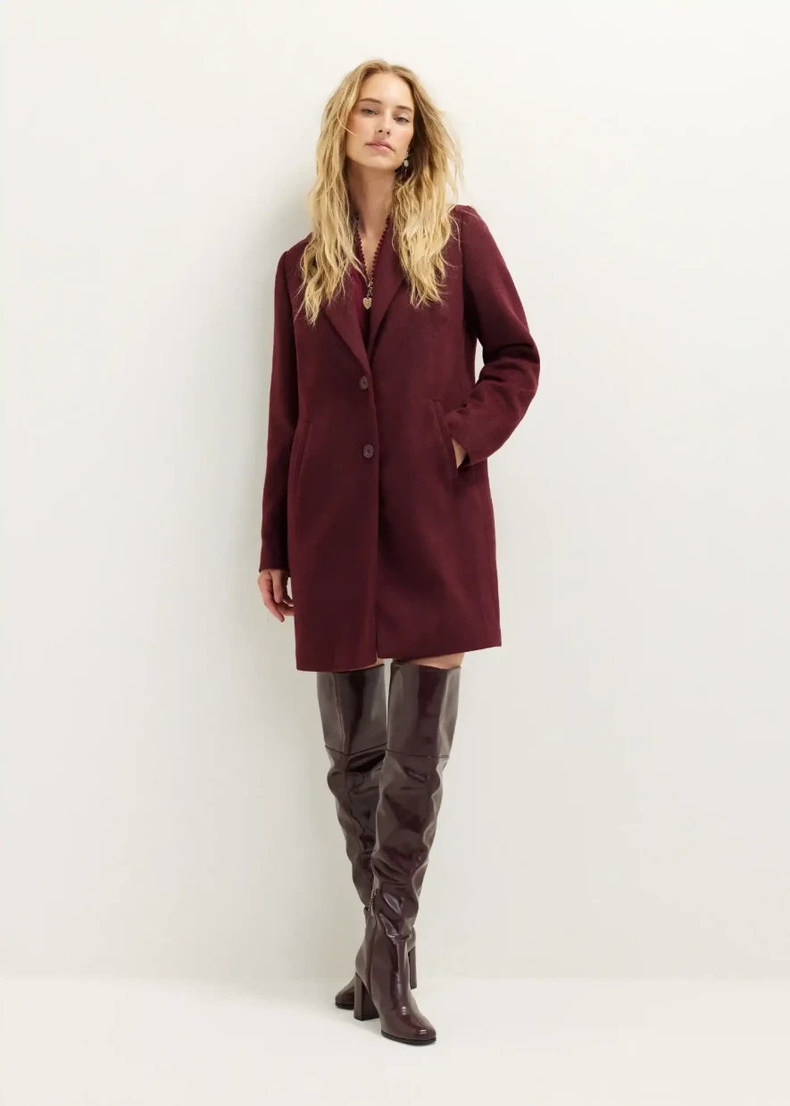 Picture of Longline Wool Blend Coat