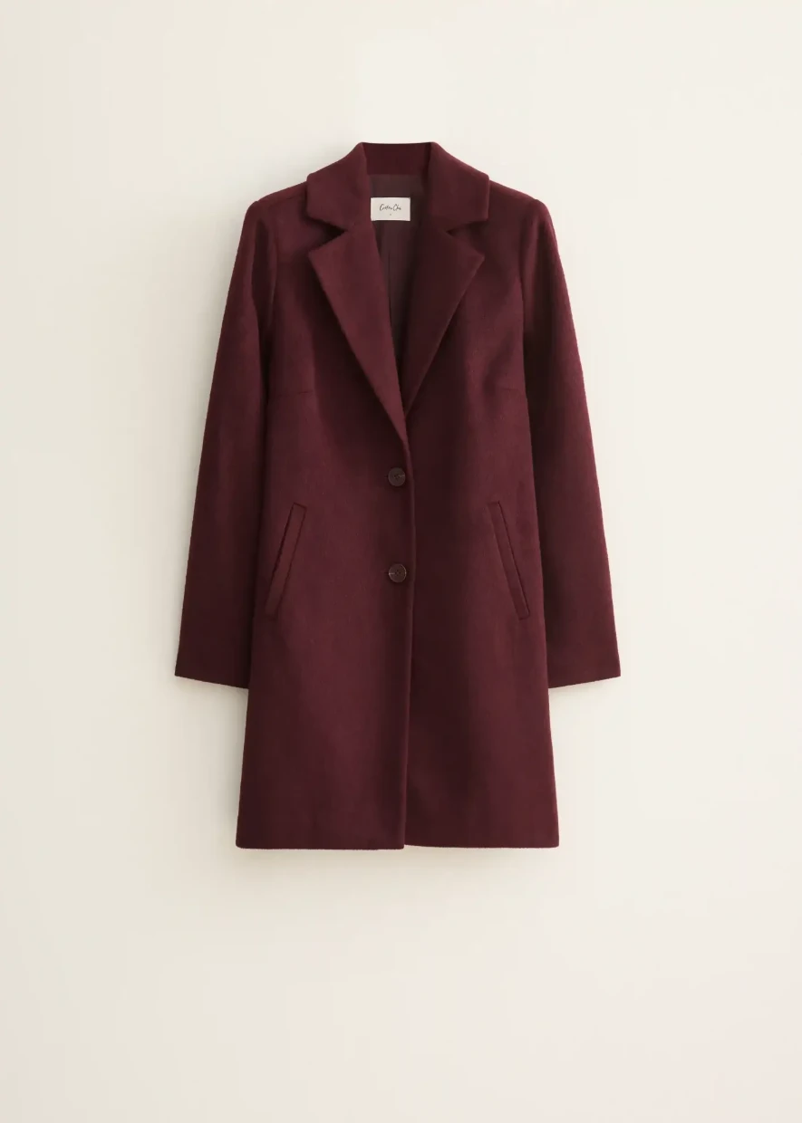 Picture of Longline Wool Blend Coat