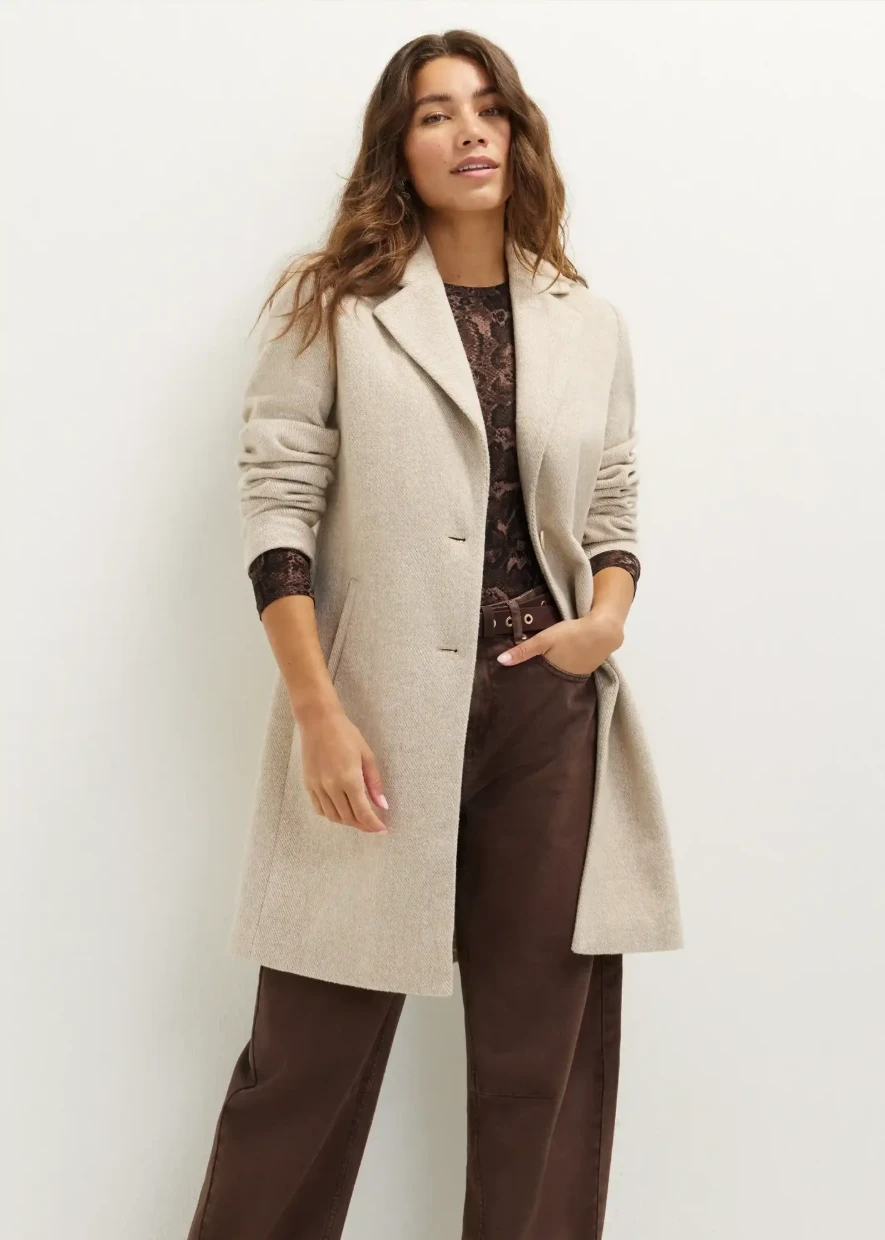 Picture of Classic Midi Wool Blend Coat
