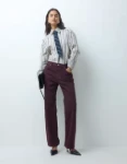 Picture of Mango Miami straight jeans in wine