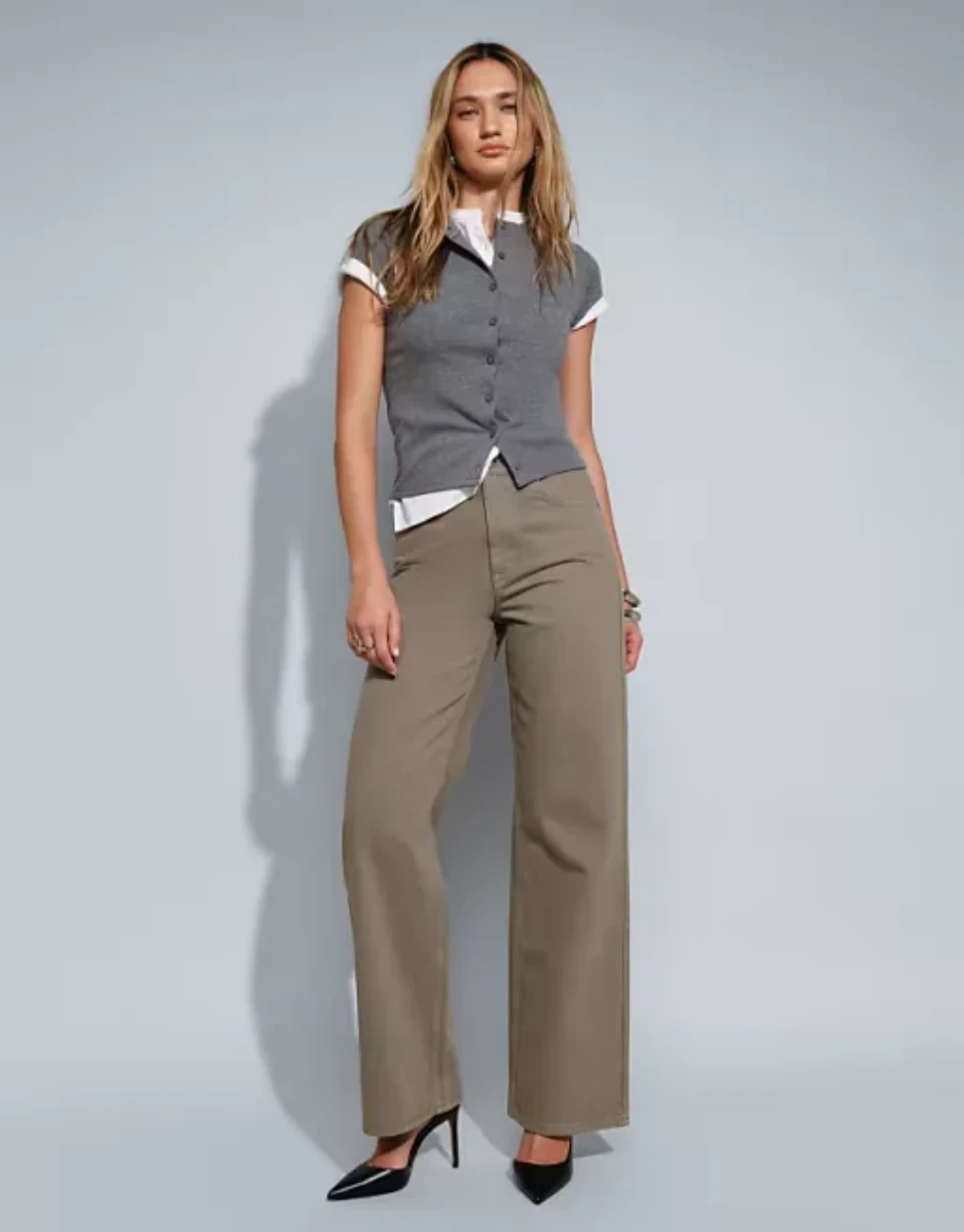 Picture of Straight wide leg jeans
