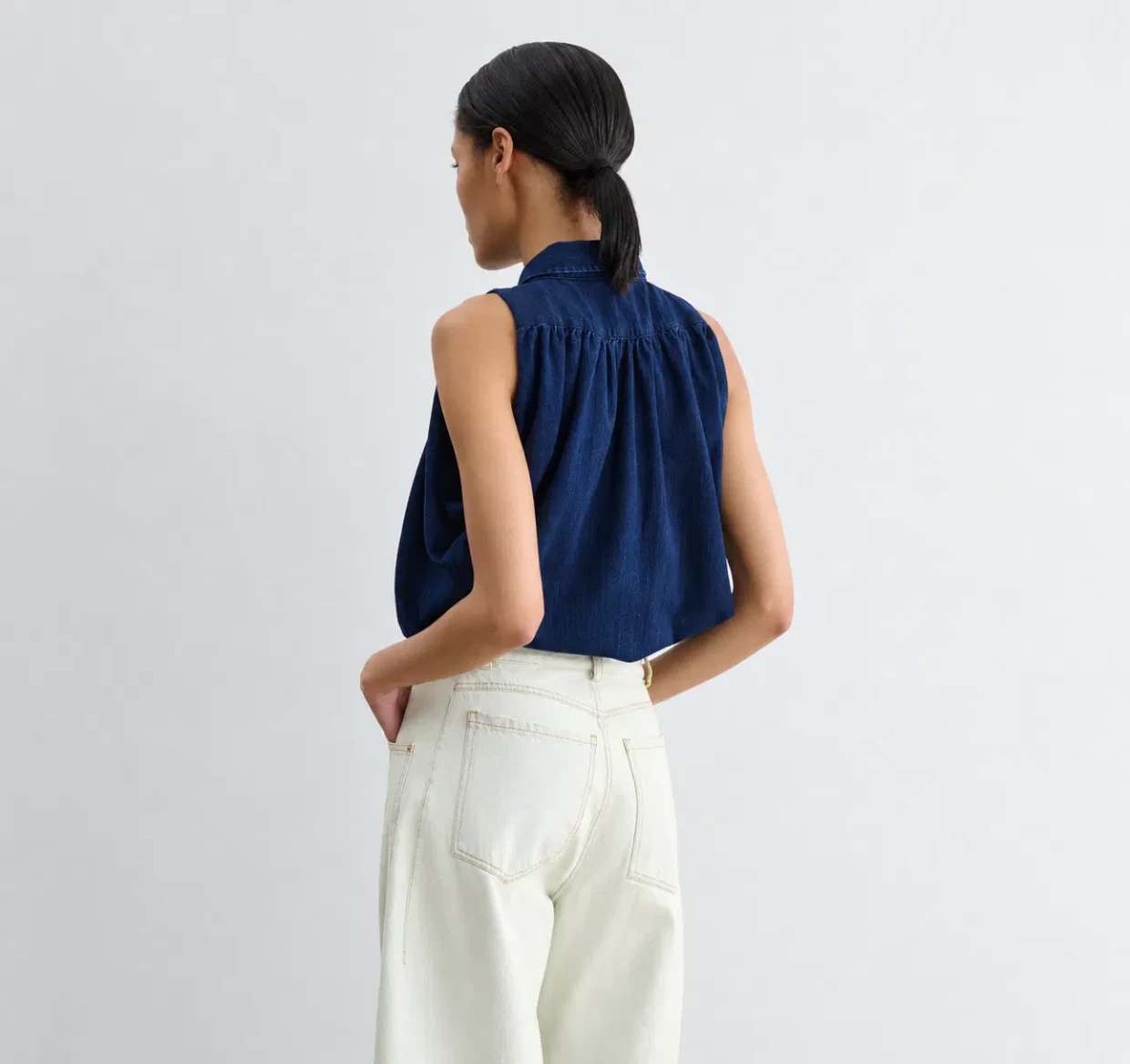 Picture of Cropped Denim Top