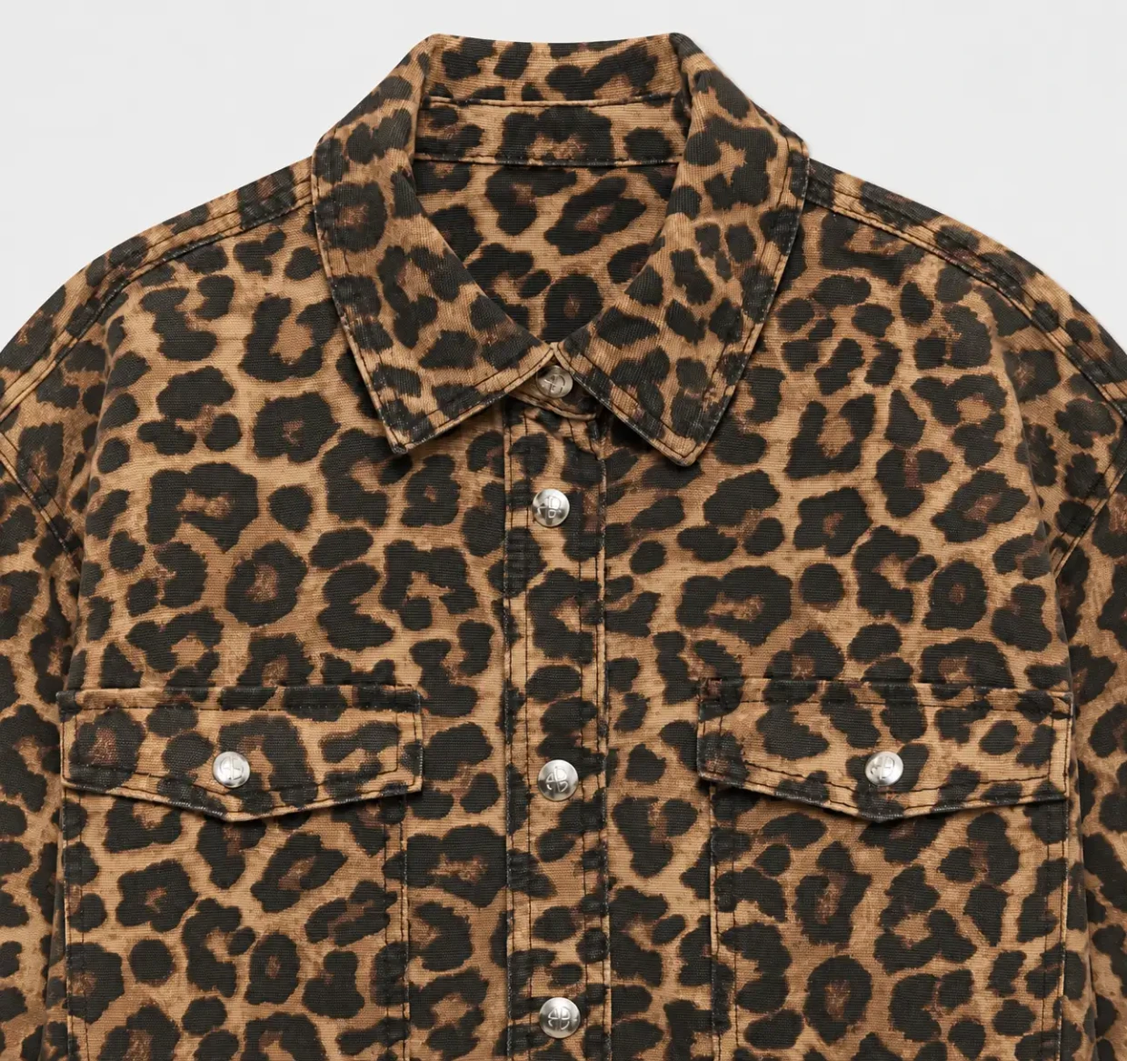 Picture of Leopard Denim Shirt
