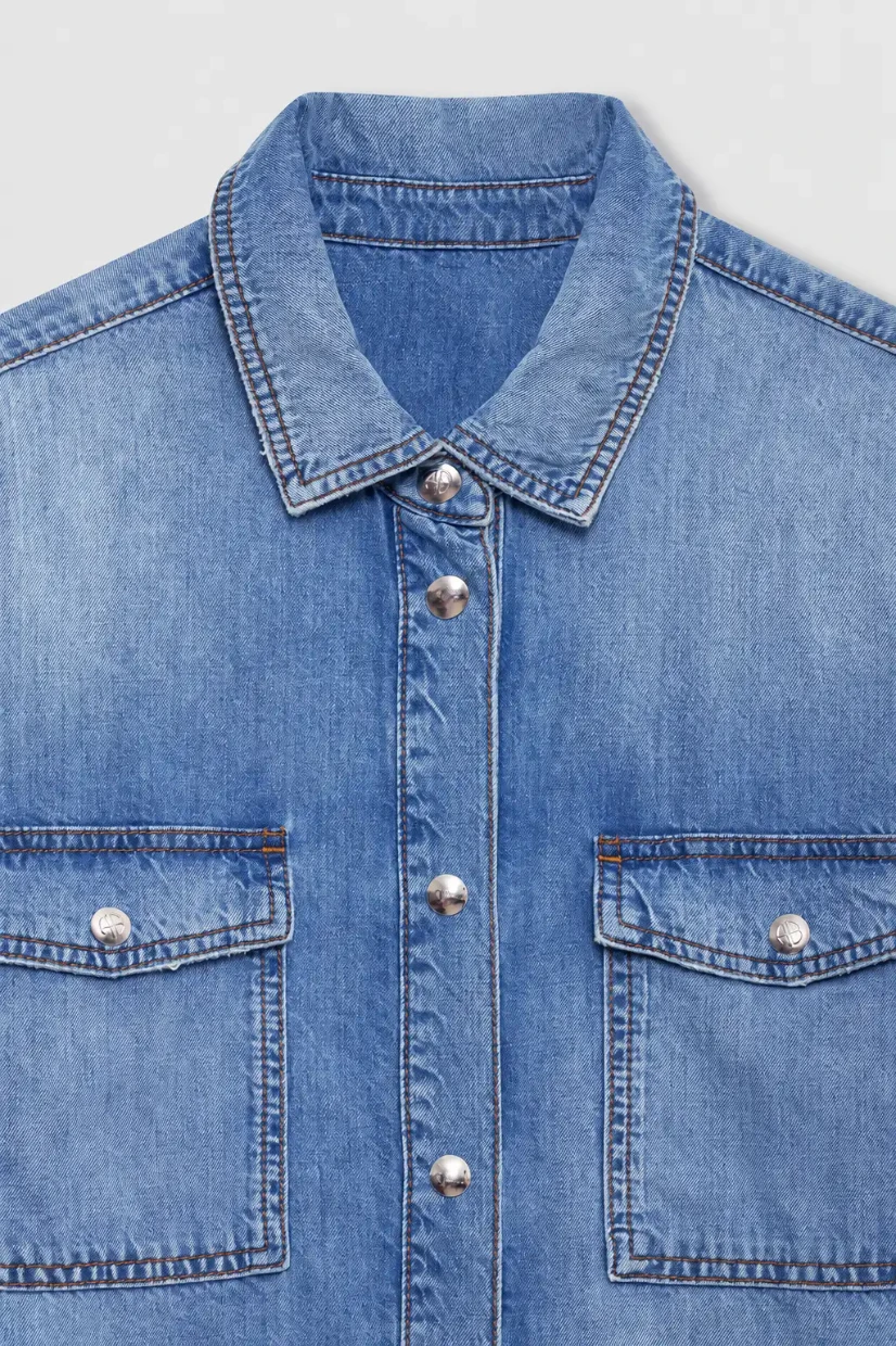 Picture of Leopard Denim Shirt