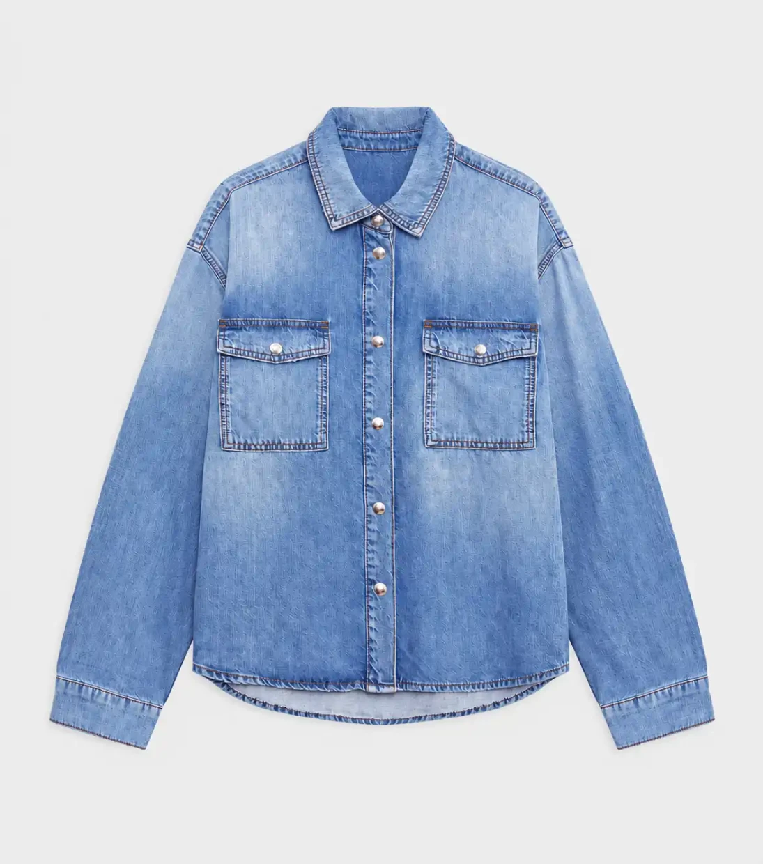 Picture of Leopard Denim Shirt
