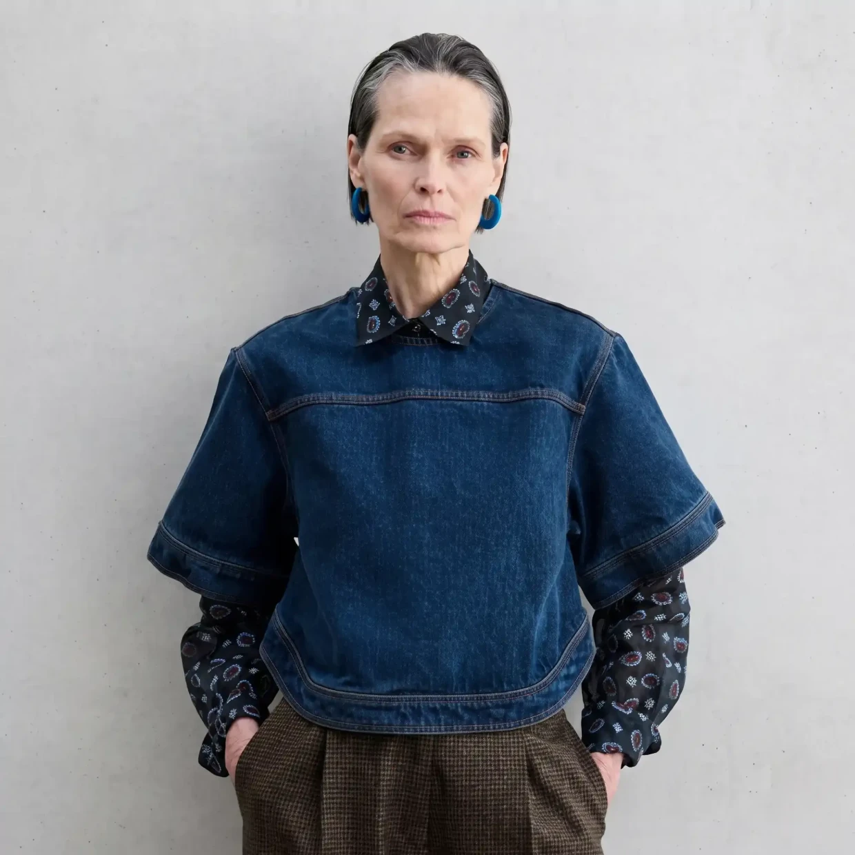 Picture of Structured Denim Top