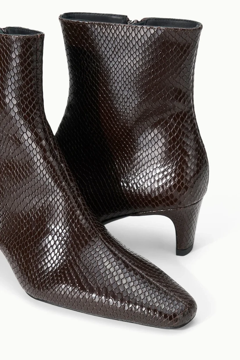 Picture of Snake Ankle Chocolate Boot