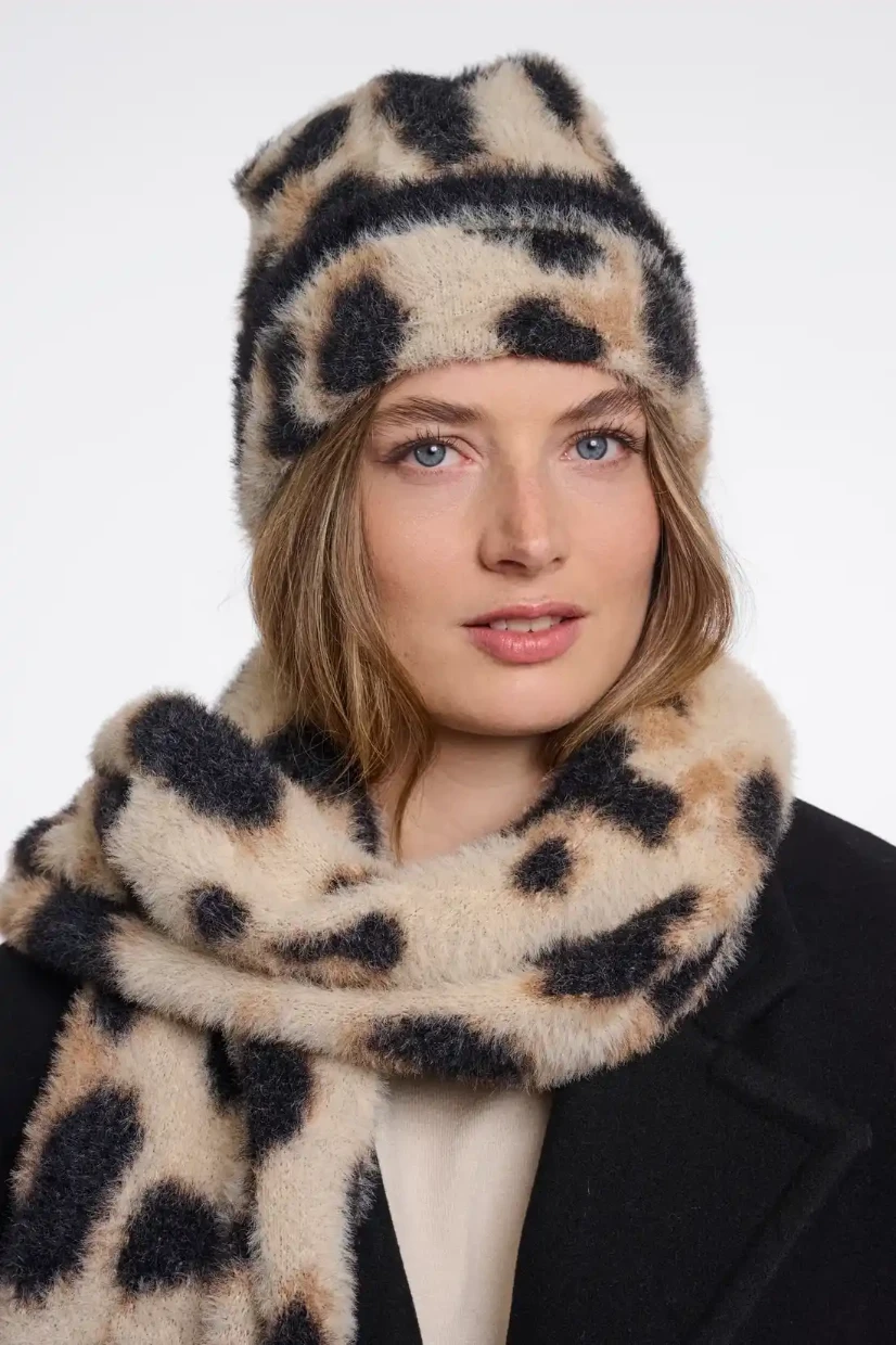 Picture of Leopard Knit Beanie