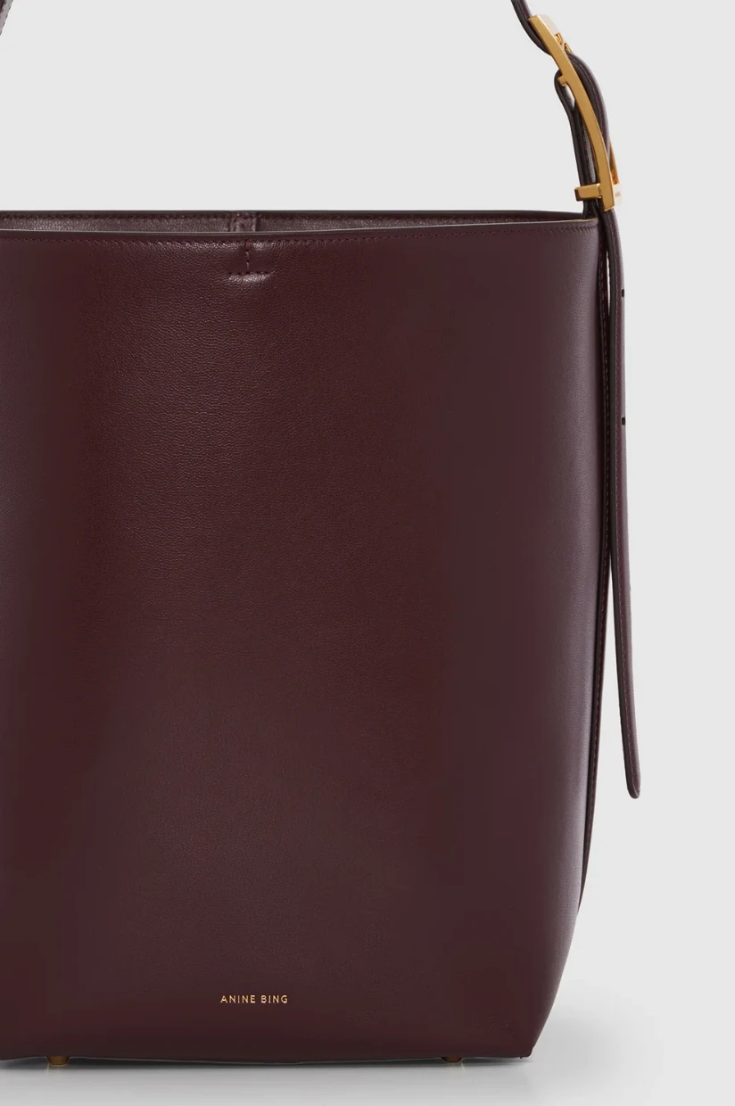 Picture of Minimal Grained Leather Bucket Bag
