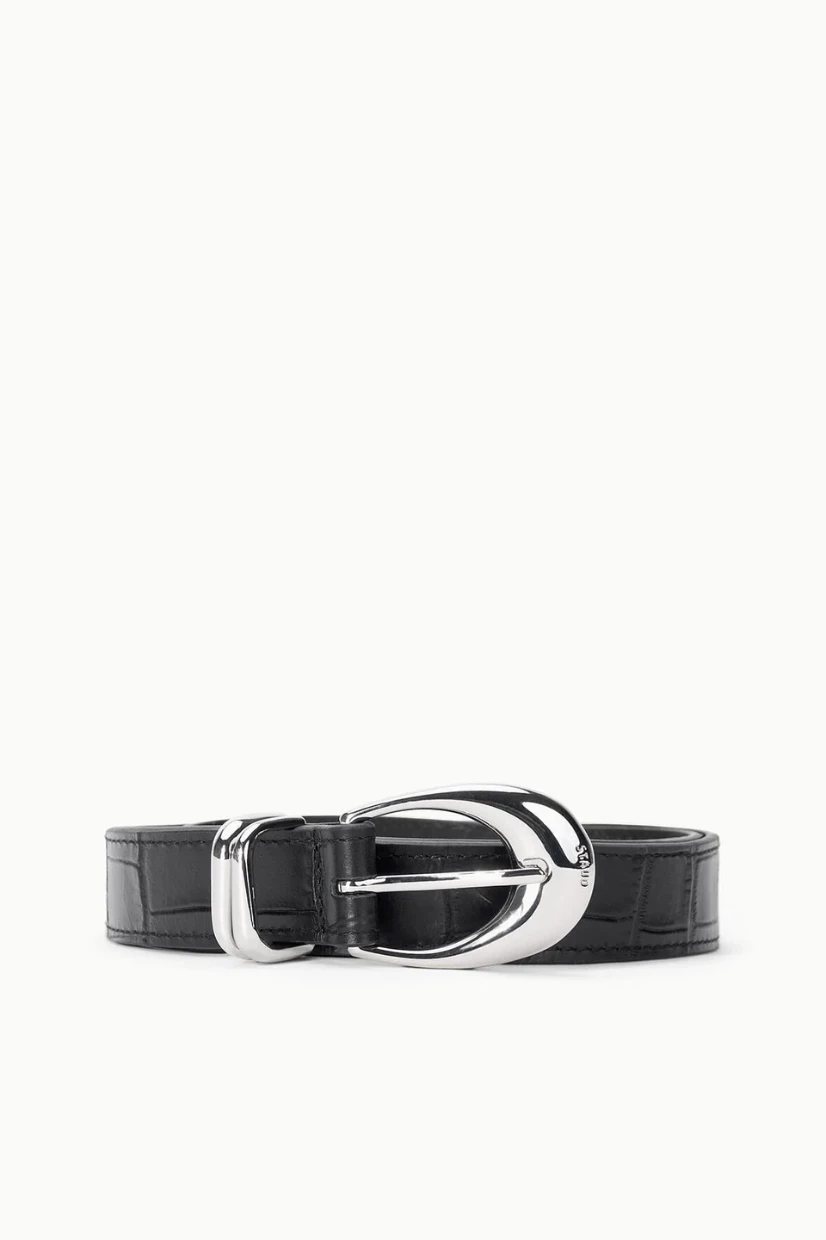 Picture of Black Croco Moon Buckle Belt