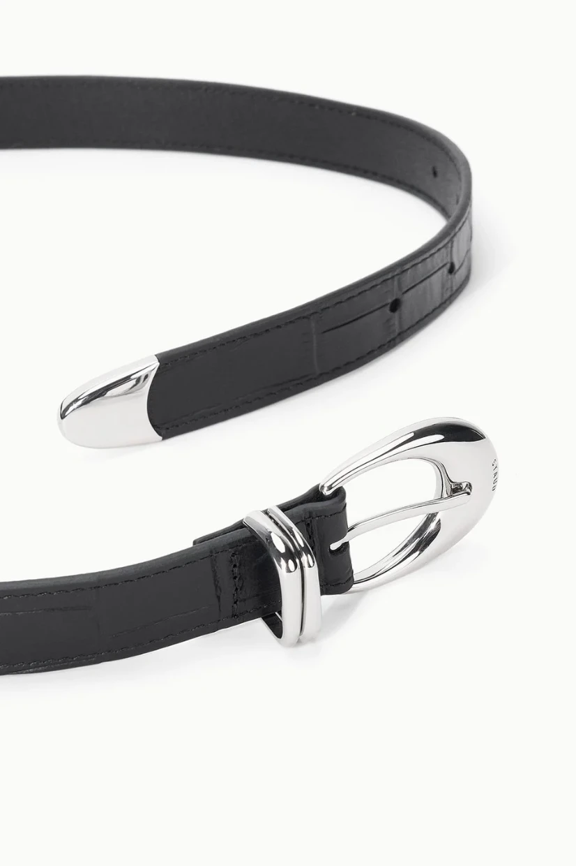 Picture of Black Croco Moon Buckle Belt