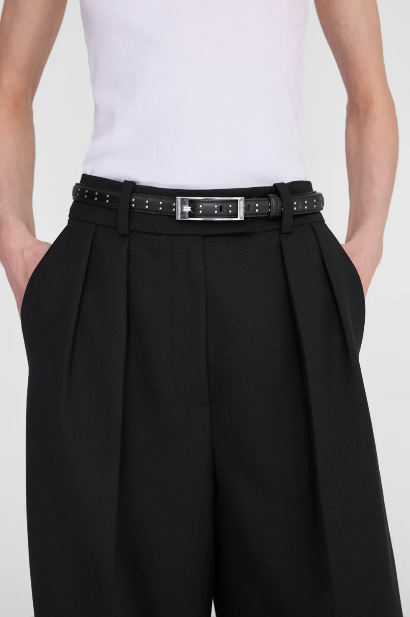Picture of Smooth Leather Belt with Studs